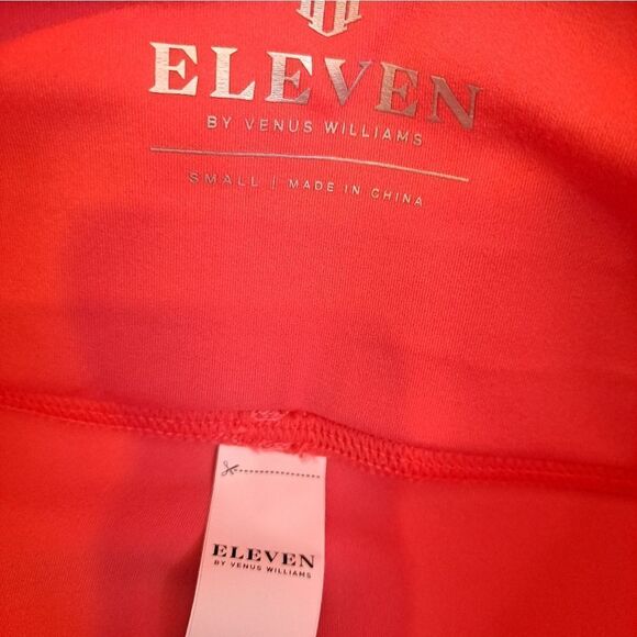 NWT EleVen by Venus Williams Let's Roll Smocked High Waist Leggings Size S Coral - Picture 8 of 9
